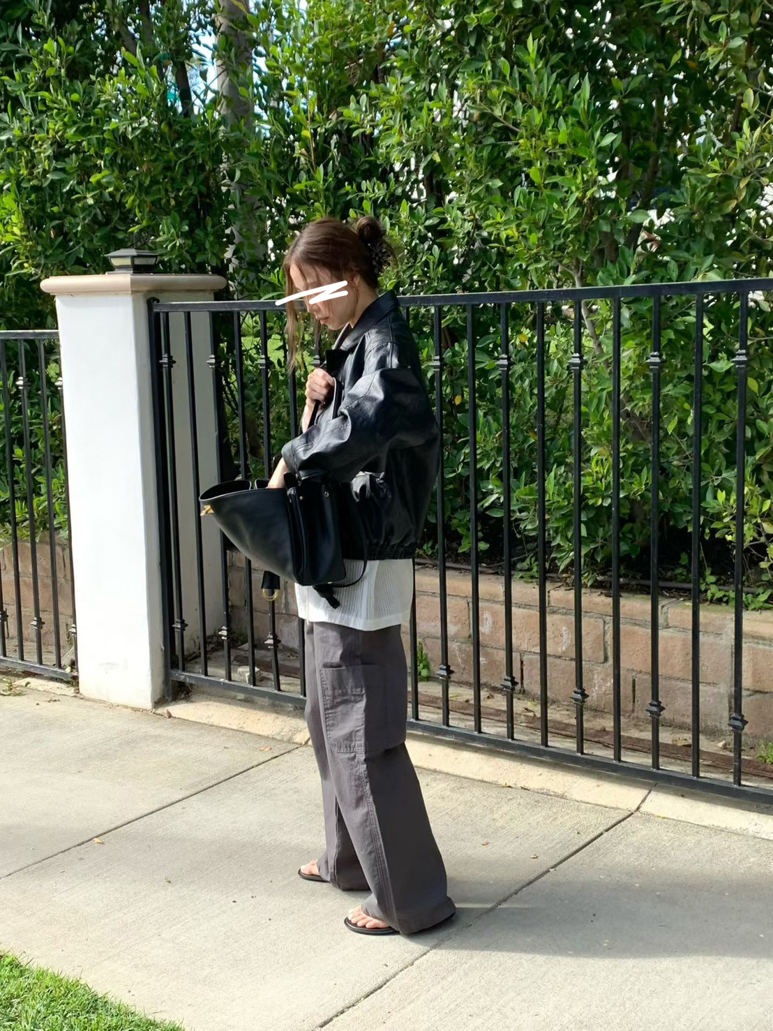 B72.敲碗許願春日PU皮衣外套