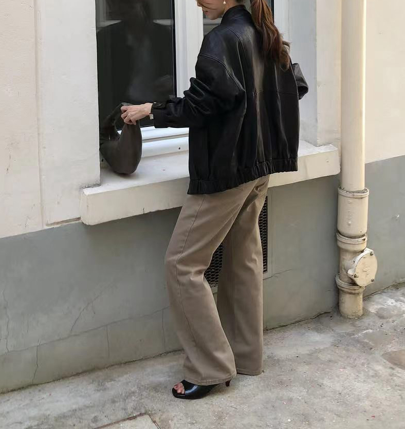 B49.大V家可甜可鹽皮衣外套