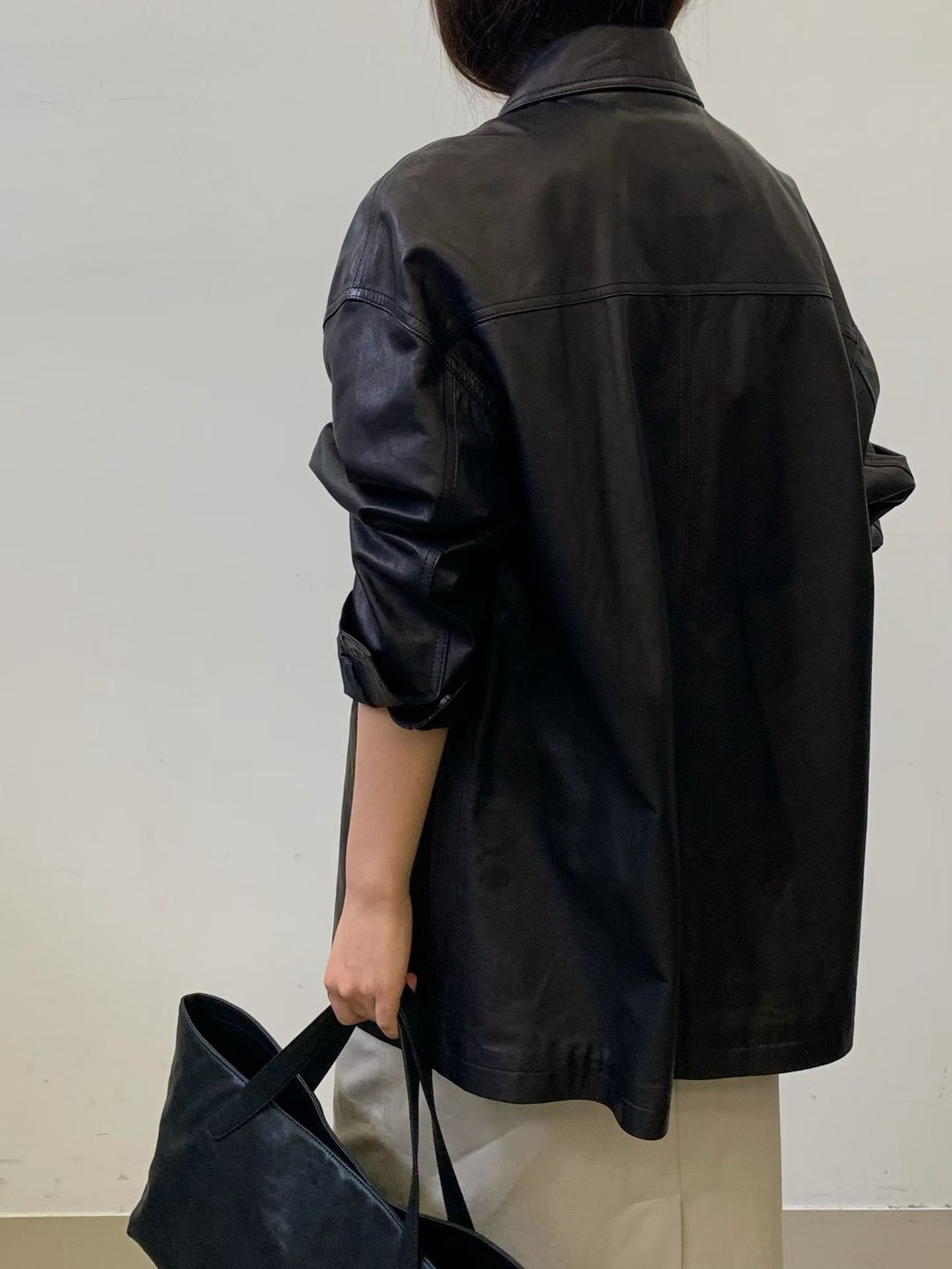 B47.質感家絕美夜色皮衣外套