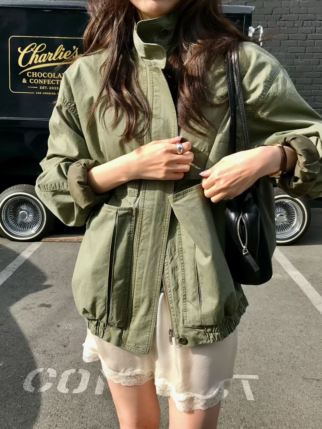 A96.小V家率性口袋工裝外套