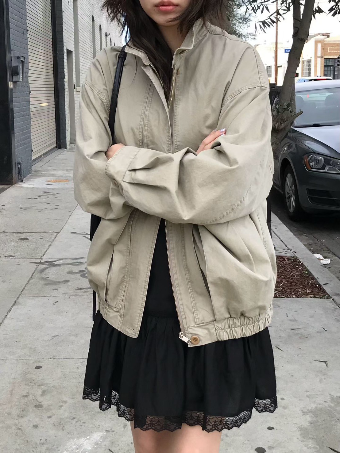 A96.小V家率性口袋工裝外套