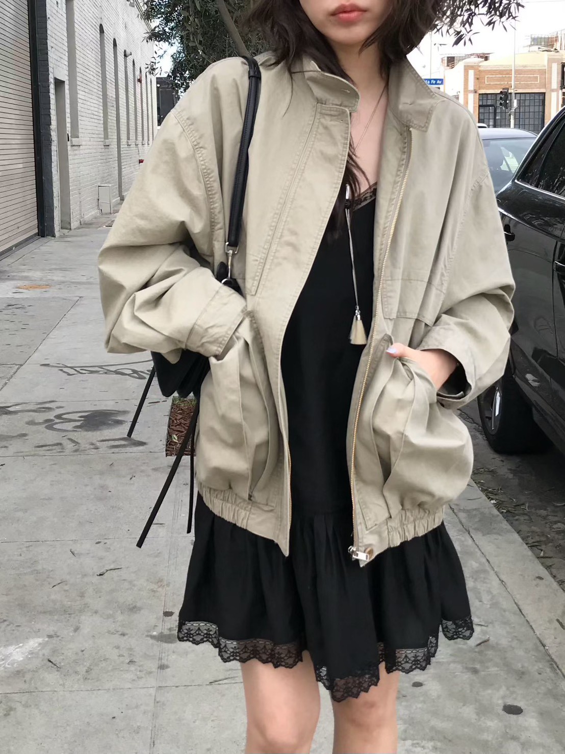 A96.小V家率性口袋工裝外套