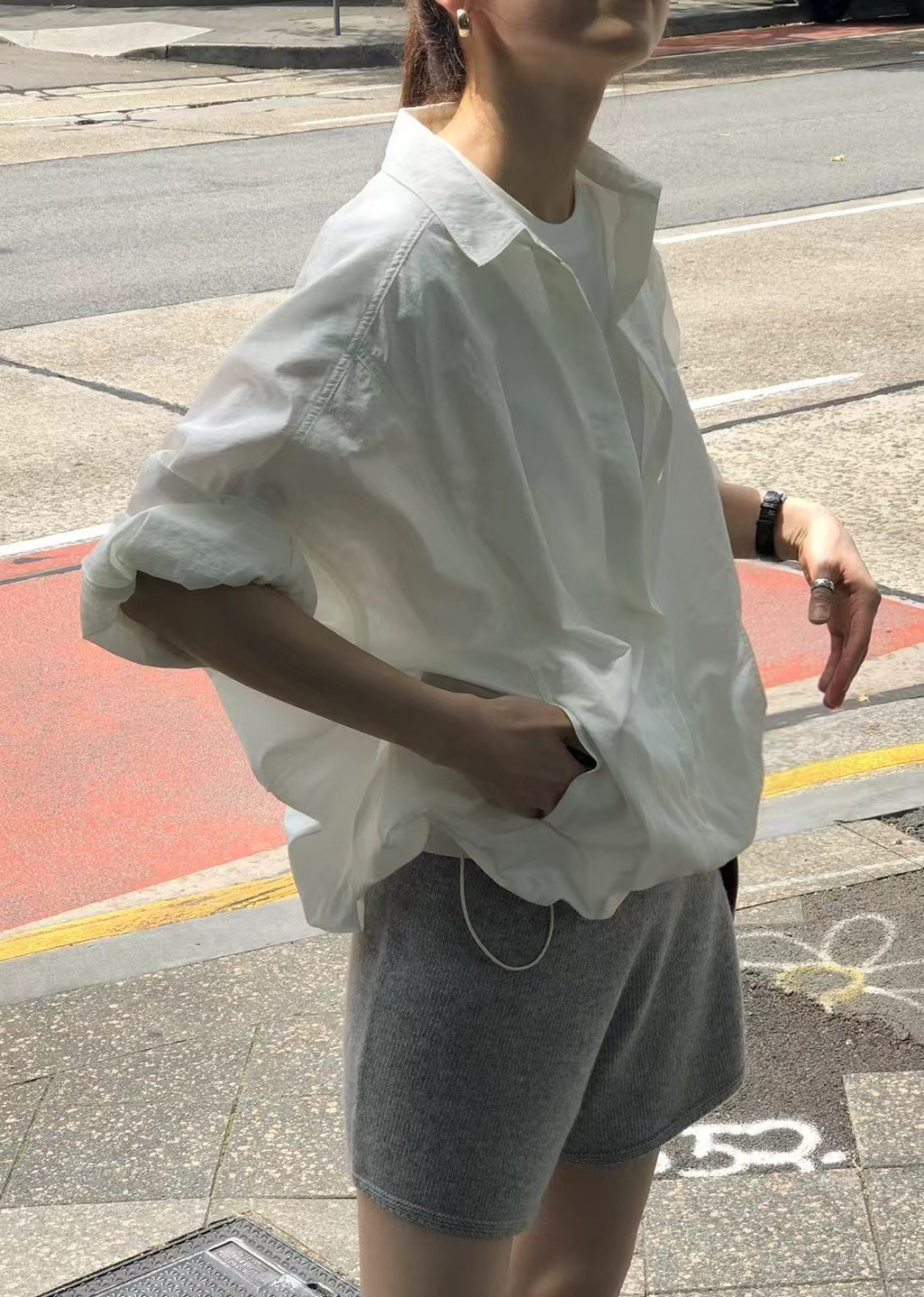 B123.顏值家防風襯衫領外套