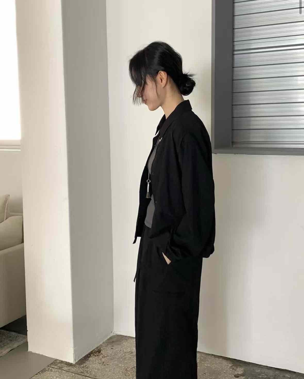 A137.率性女孩顯瘦輕薄翻領外套
