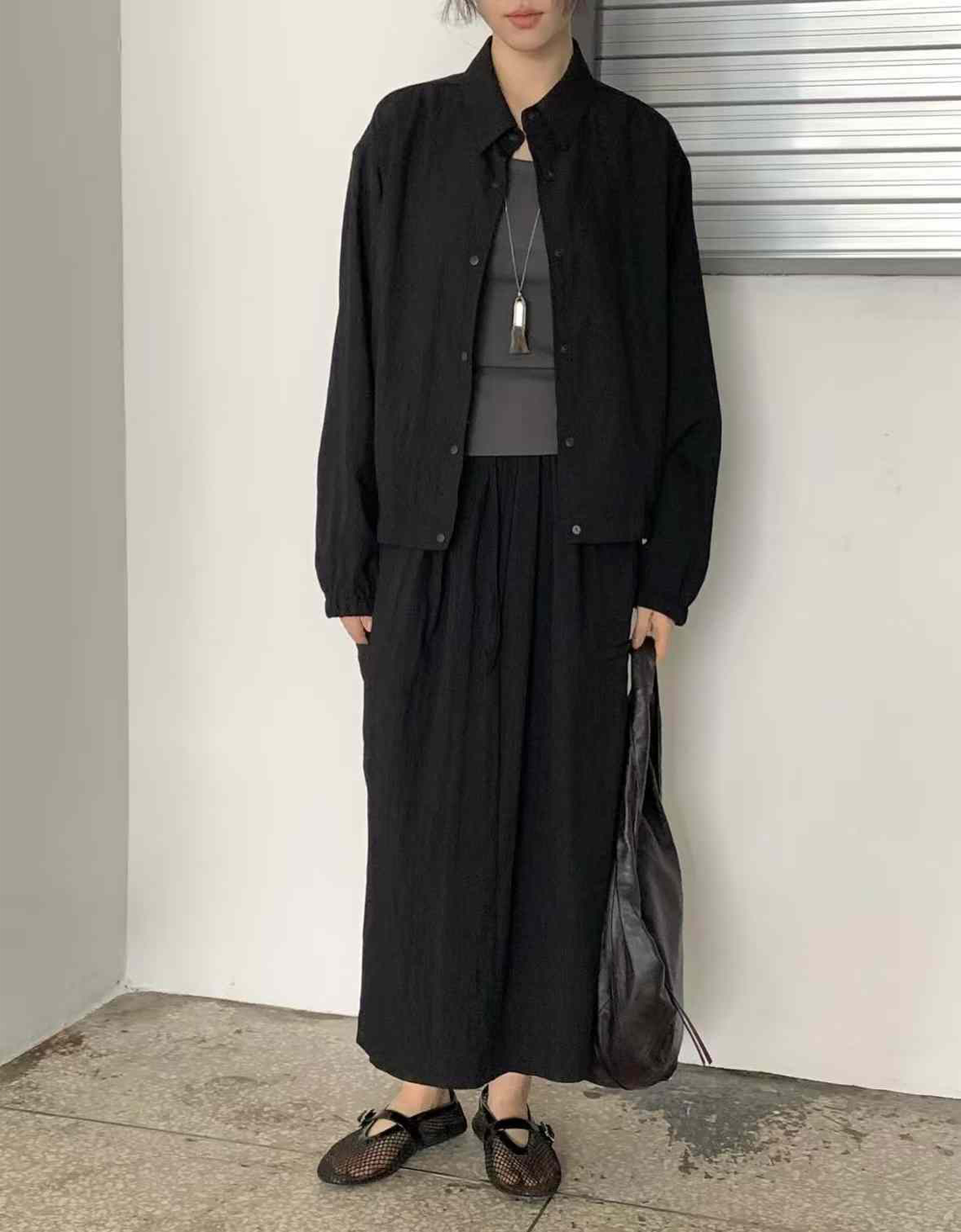A137.率性女孩顯瘦輕薄翻領外套