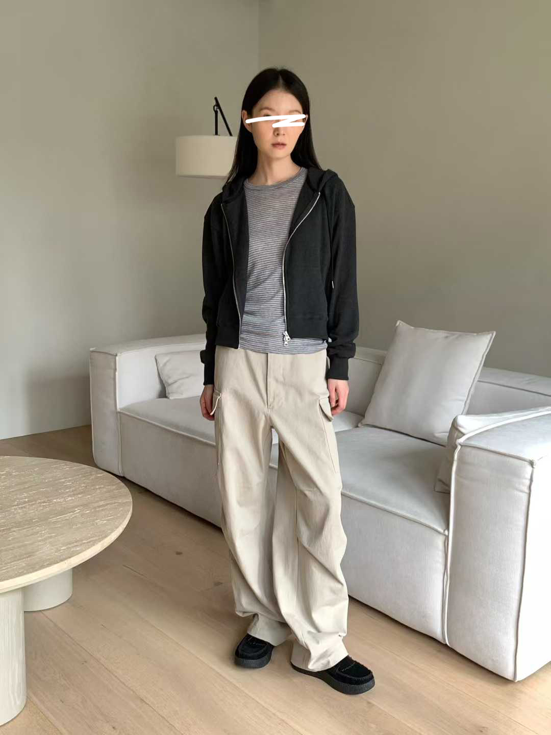 A80.纖瘦家袋鼠口袋連帽外套