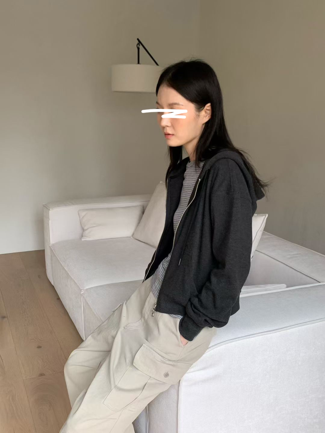 A80.纖瘦家袋鼠口袋連帽外套