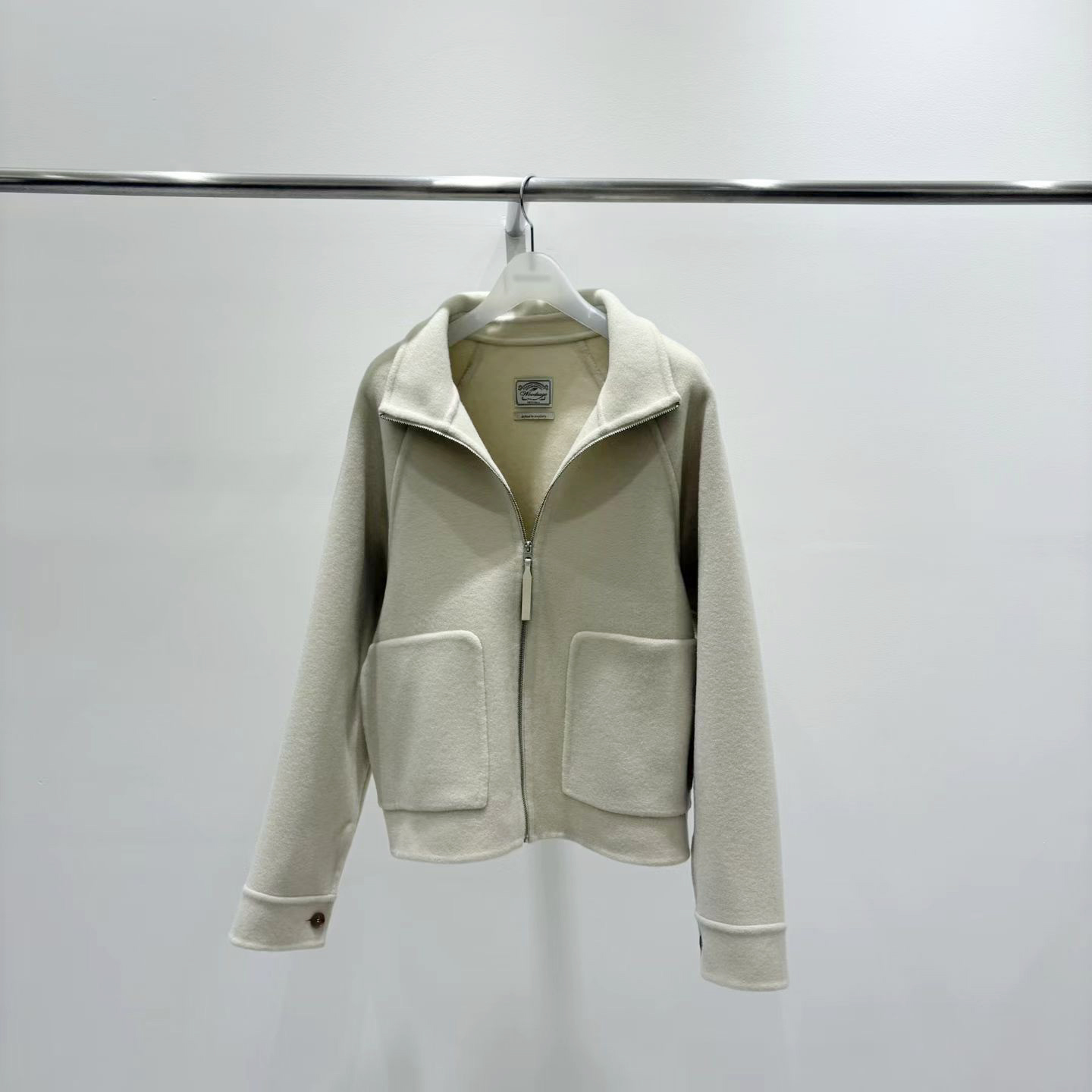 質感家立領拉鍊手工外套