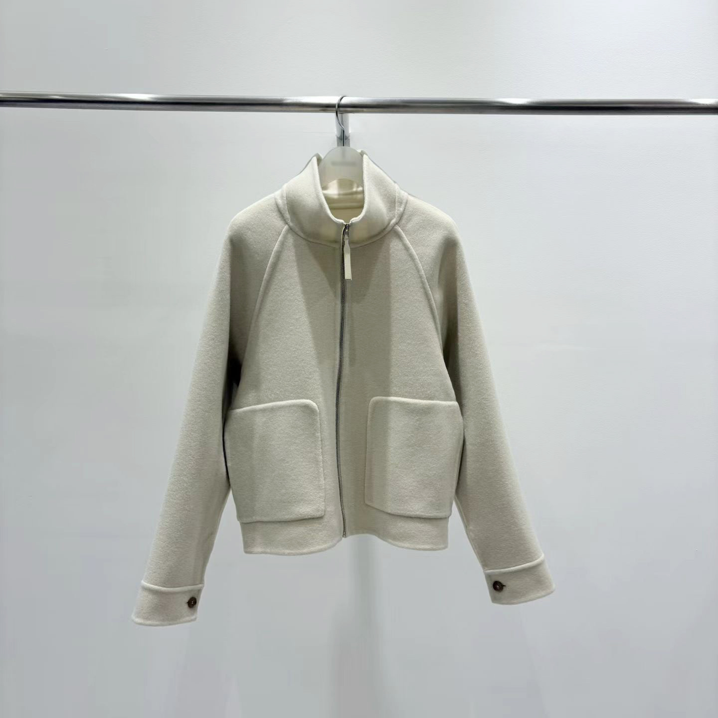 質感家立領拉鍊手工外套