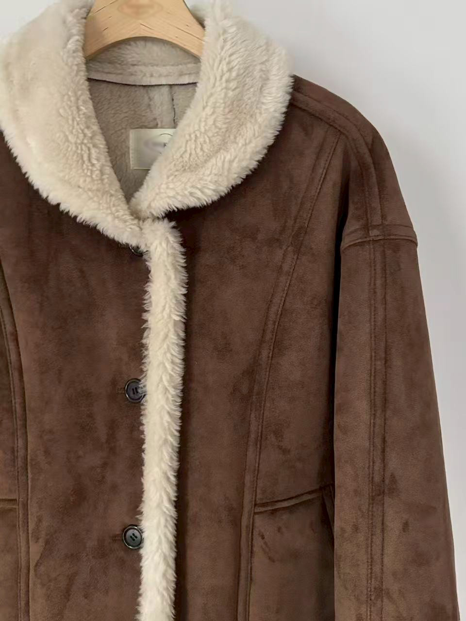 小V家超人氣QQ毛翻領外套(趙露思款)