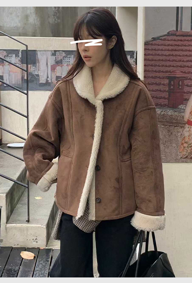 B19.小V家超人氣QQ毛翻領外套(趙露思款)