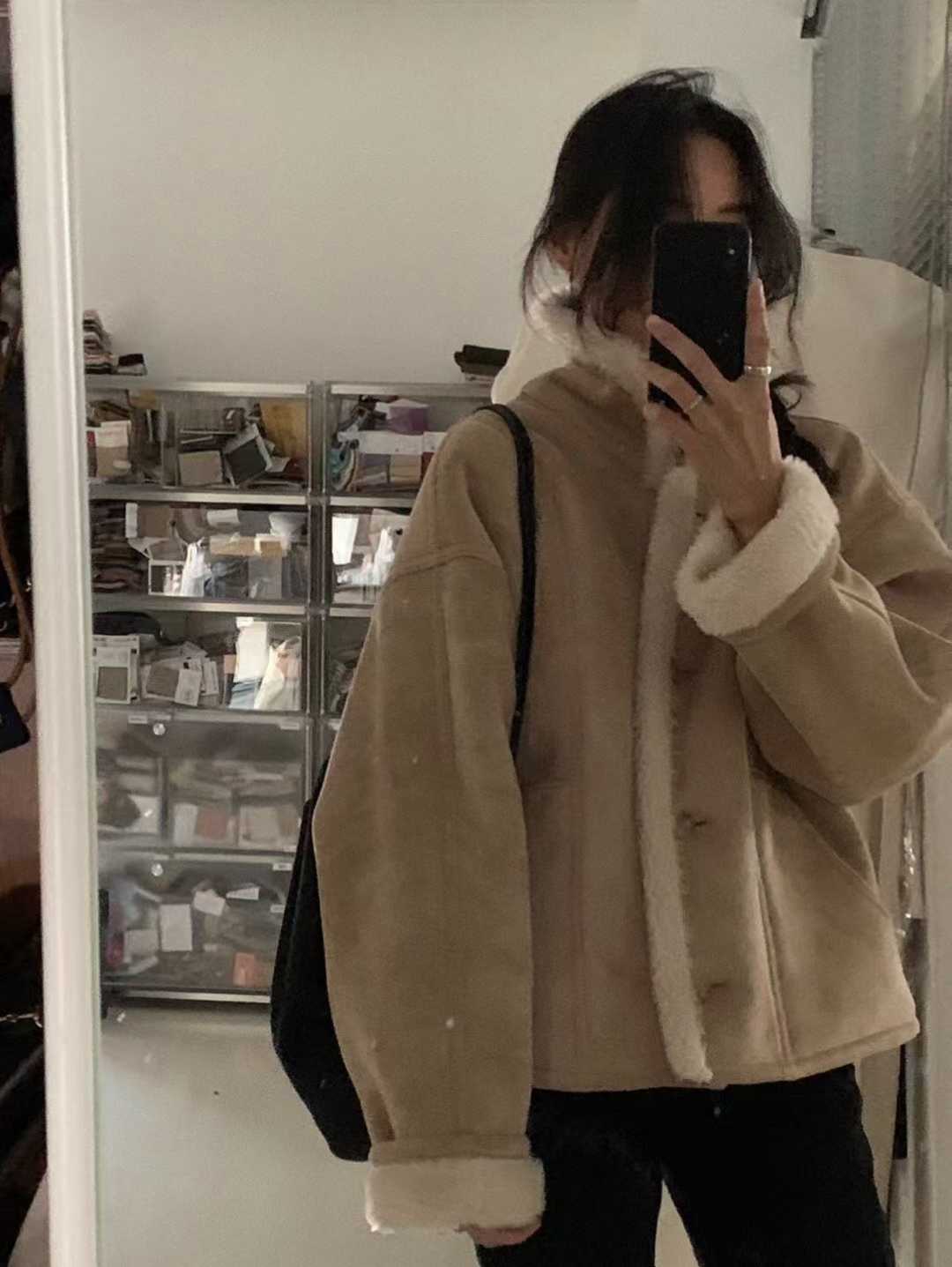 B19.小V家超人氣QQ毛翻領外套(趙露思款)