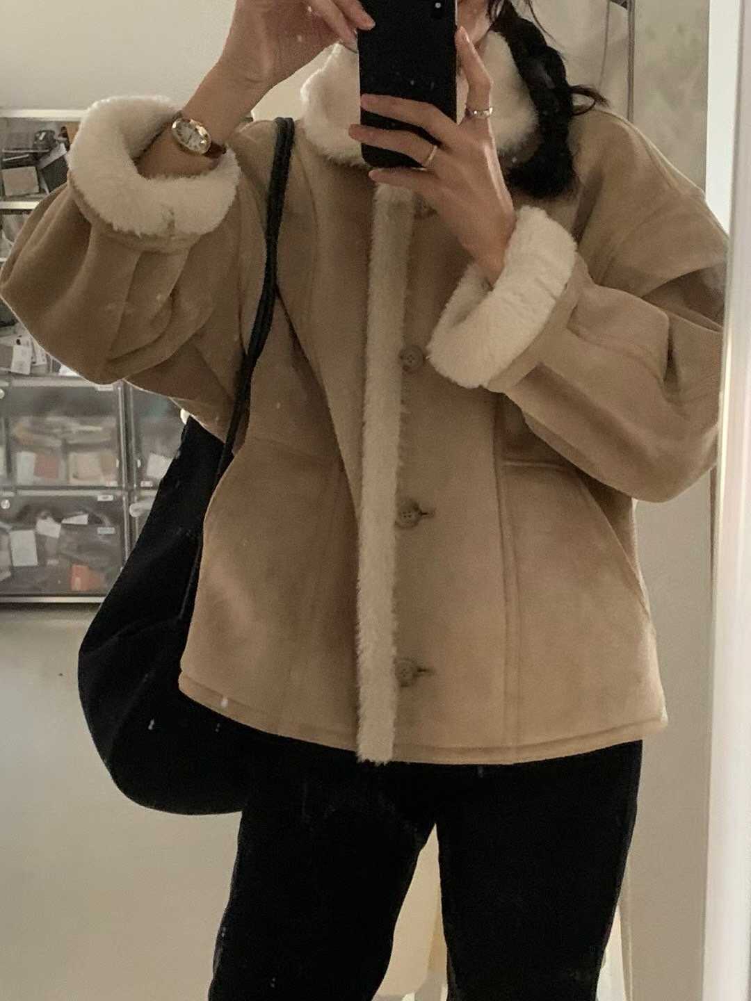 B19.小V家超人氣QQ毛翻領外套(趙露思款)