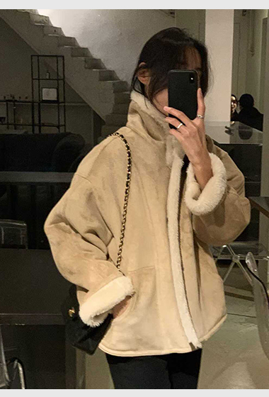 B19.小V家超人氣QQ毛翻領外套(趙露思款)