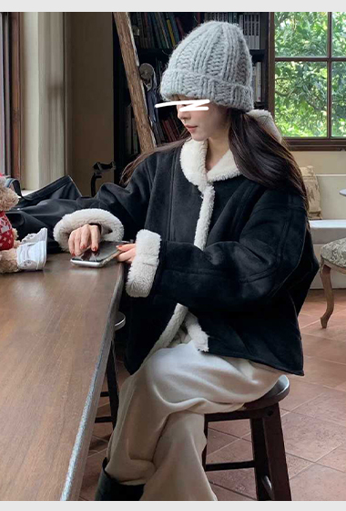 B19.小V家超人氣QQ毛翻領外套(趙露思款)