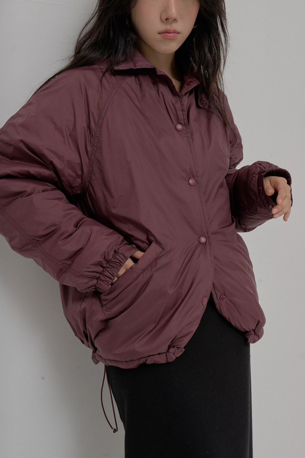 B92.帥氣領造型防風外套