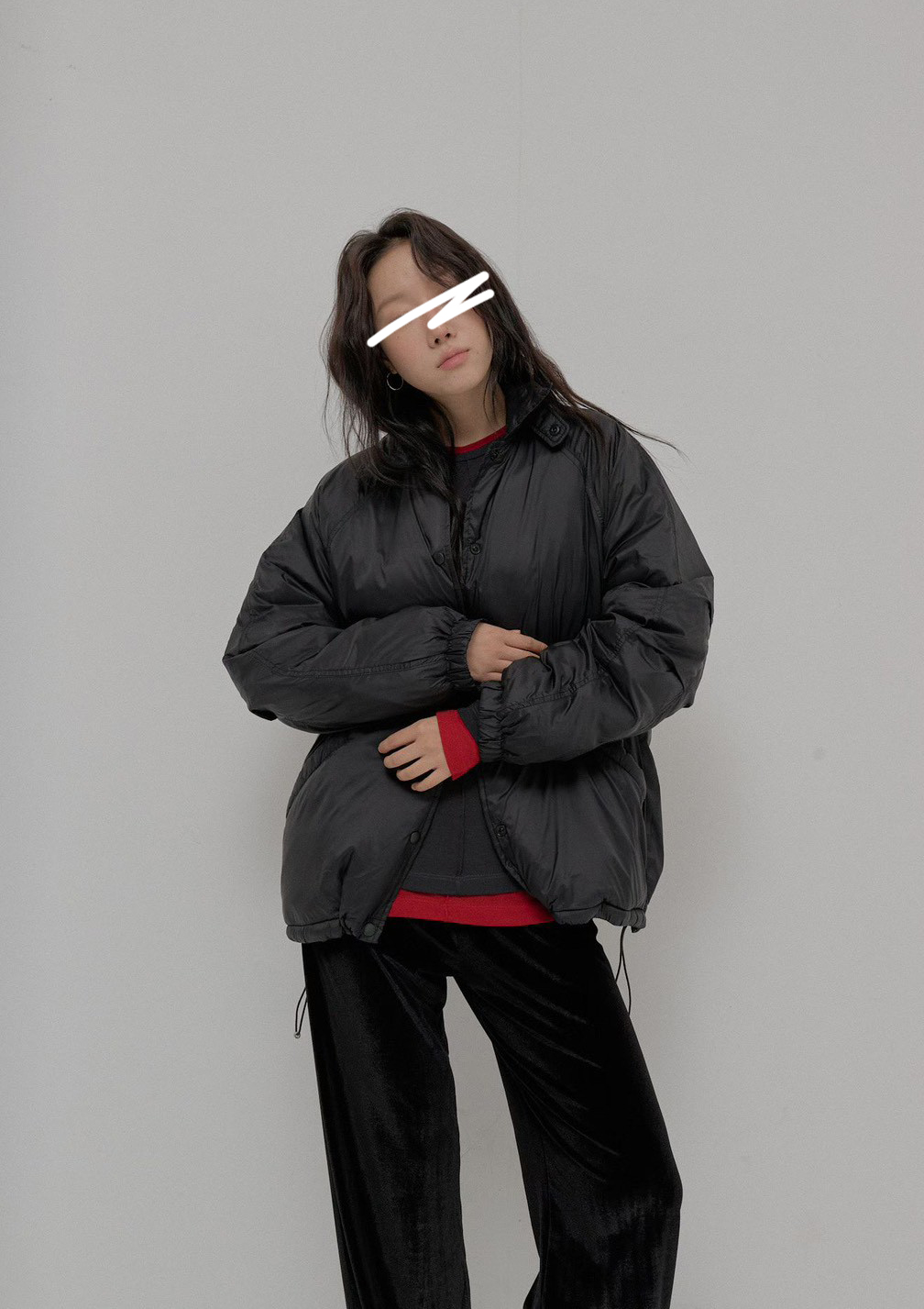 B92.帥氣領造型防風外套