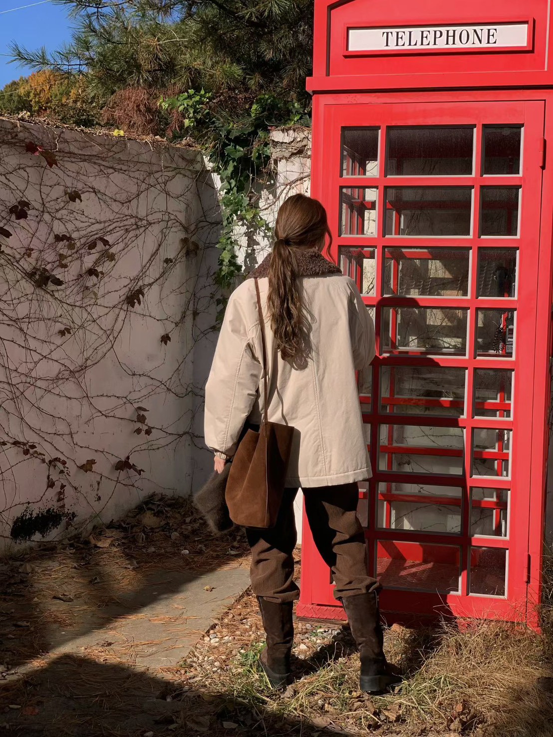 A74.日系女孩QQ毛領鋪棉外套