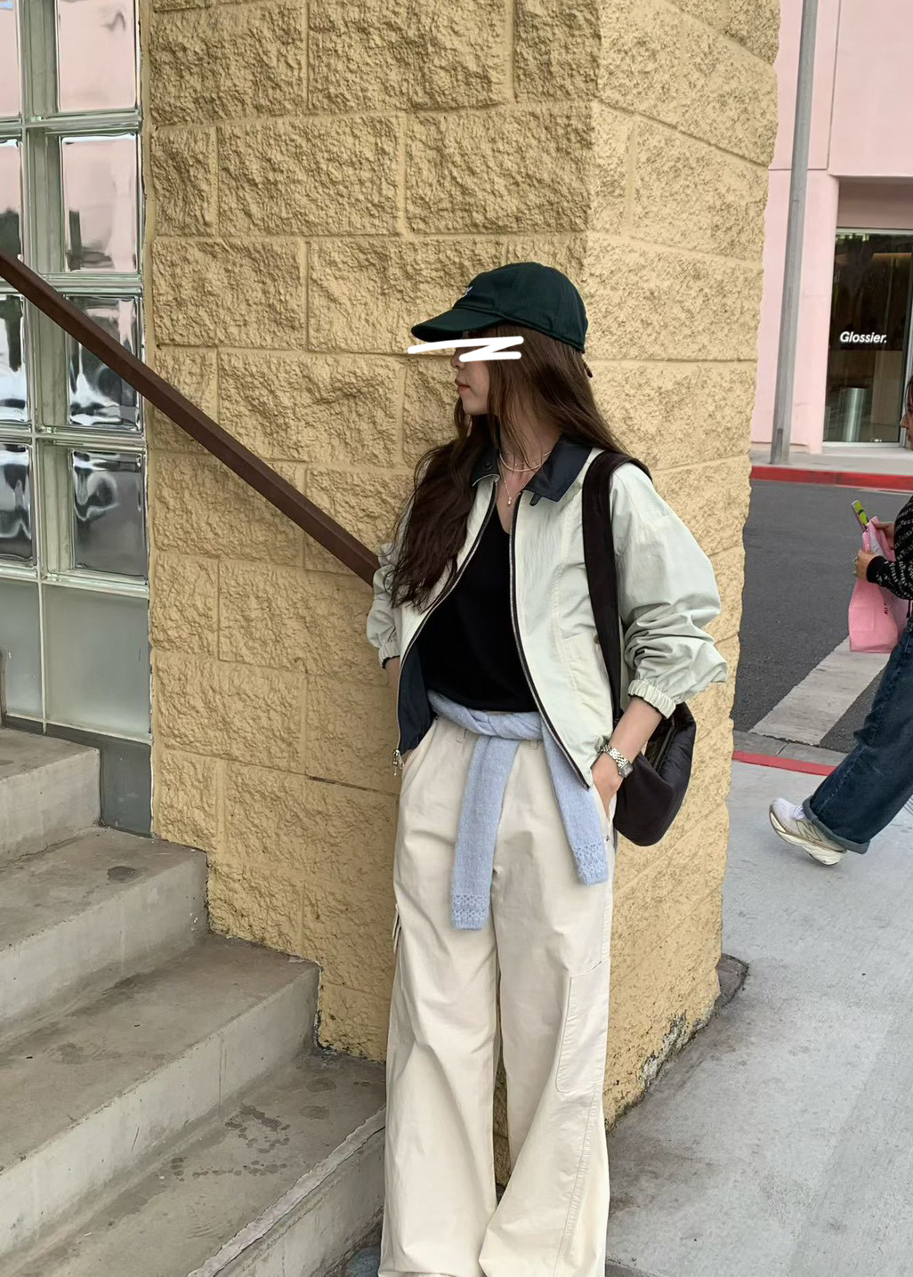 B71.雙面穿馬卡龍夾心拉鍊外套