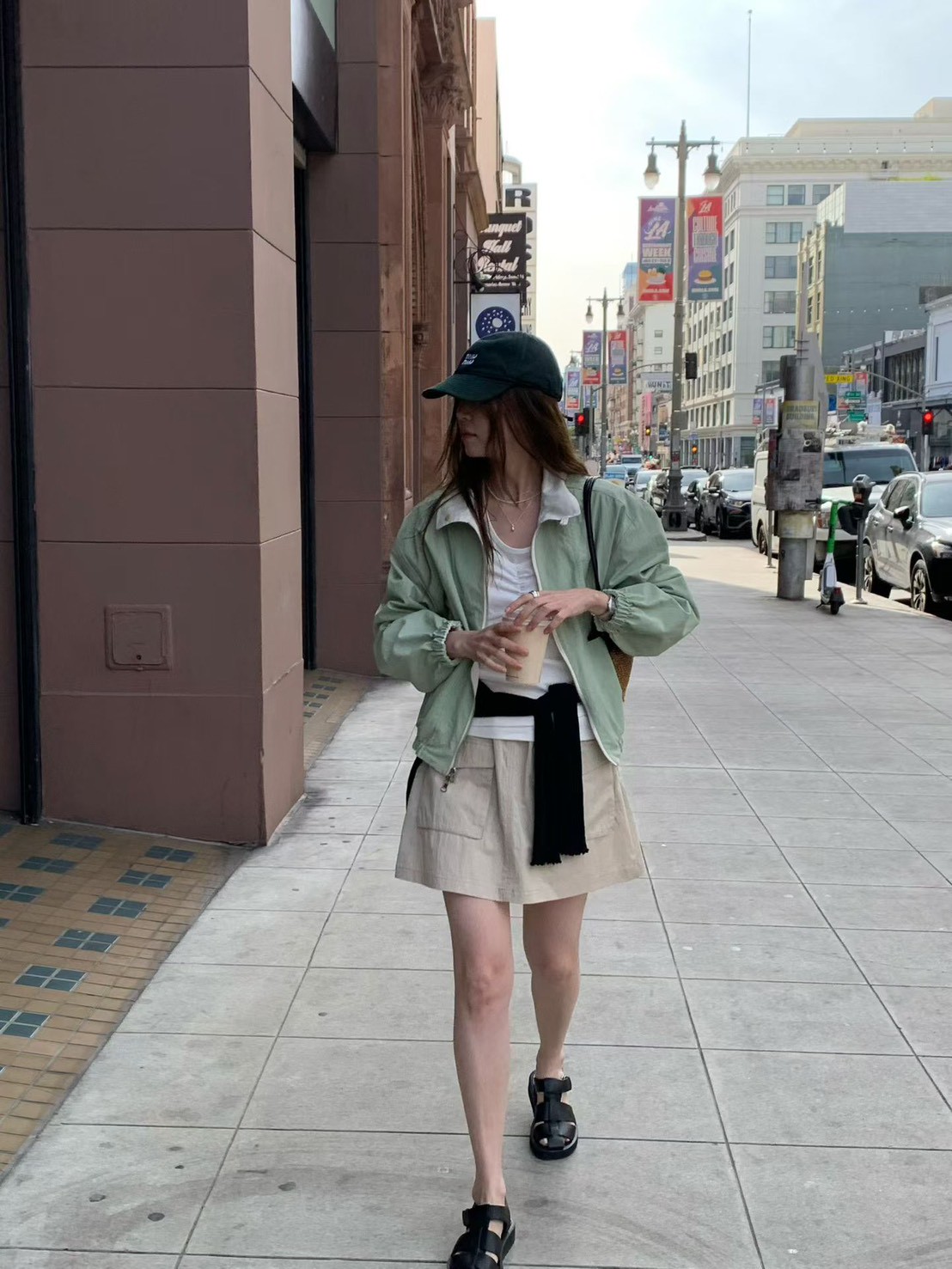 B71.雙面穿馬卡龍夾心拉鍊外套