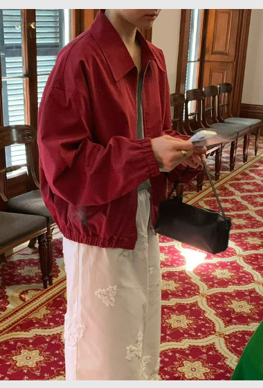 A48.JP家亮彩拉鍊短夾克