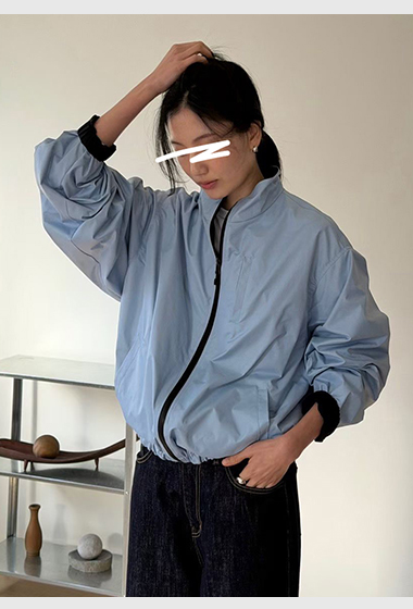 A73.瘦瘦歐膩休閒拉鍊防風外套