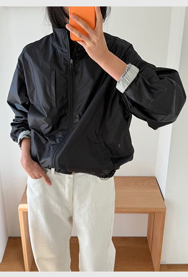 A73.瘦瘦歐膩休閒拉鍊防風外套