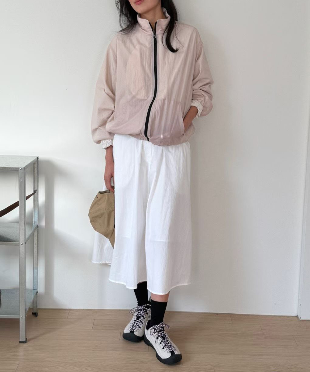 瘦瘦歐膩雙面穿拉鍊防風外套