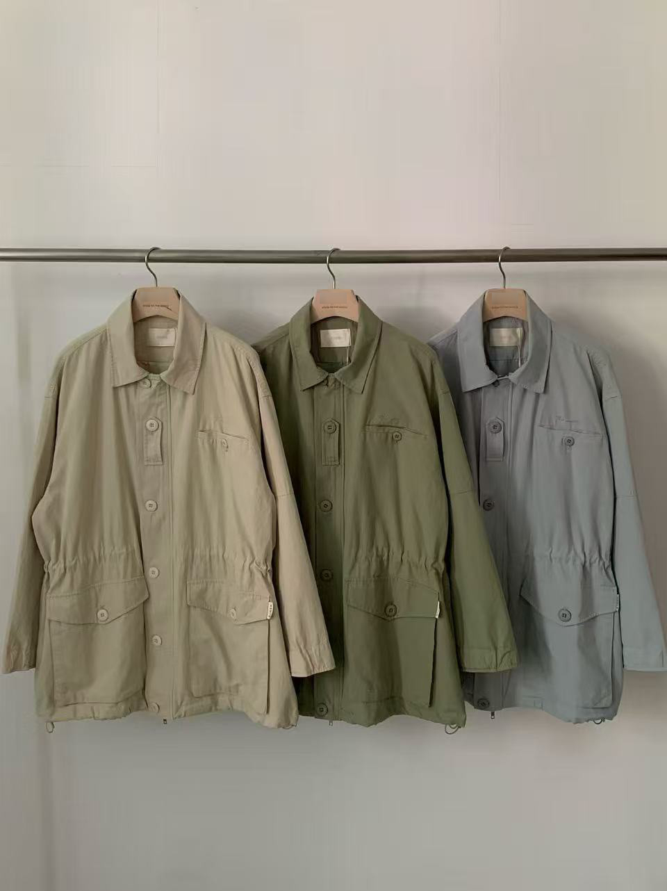 A65.莫蘭迪收腰休閒口袋外套