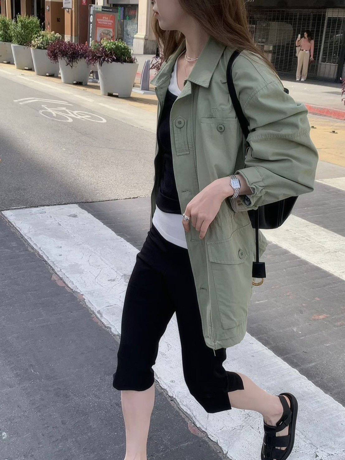 A65.莫蘭迪收腰休閒口袋外套