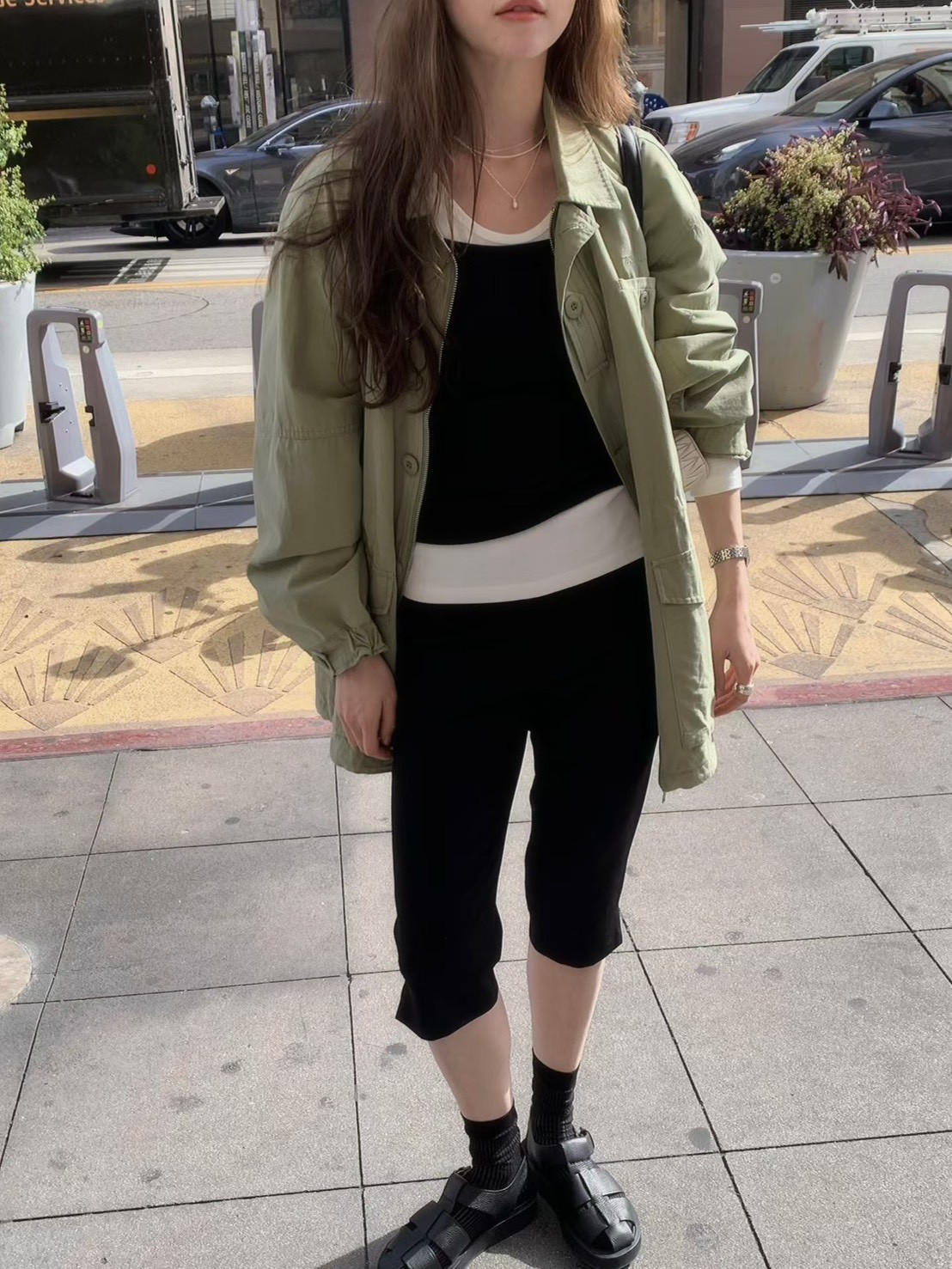 A65.莫蘭迪收腰休閒口袋外套