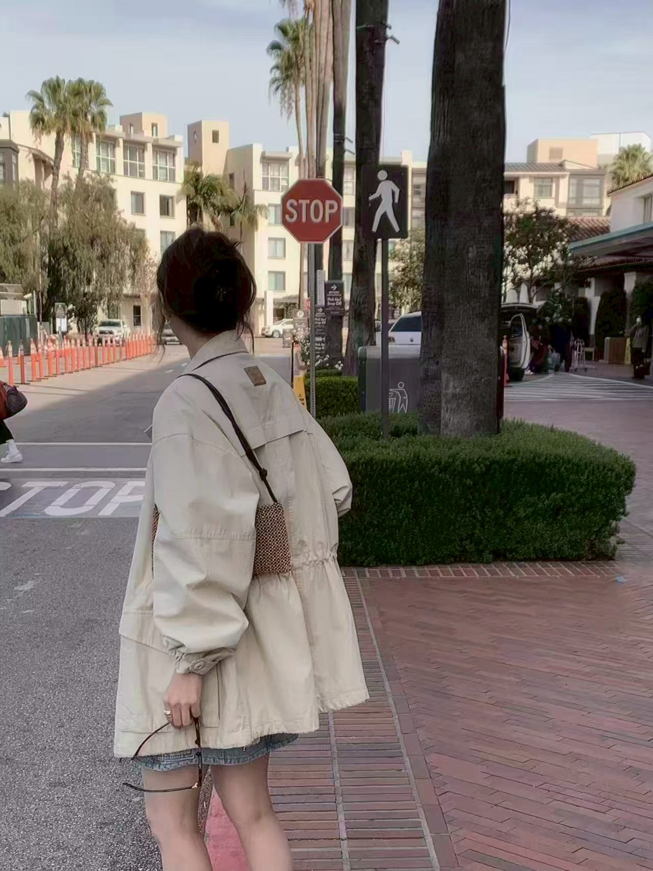 A65.莫蘭迪收腰休閒口袋外套