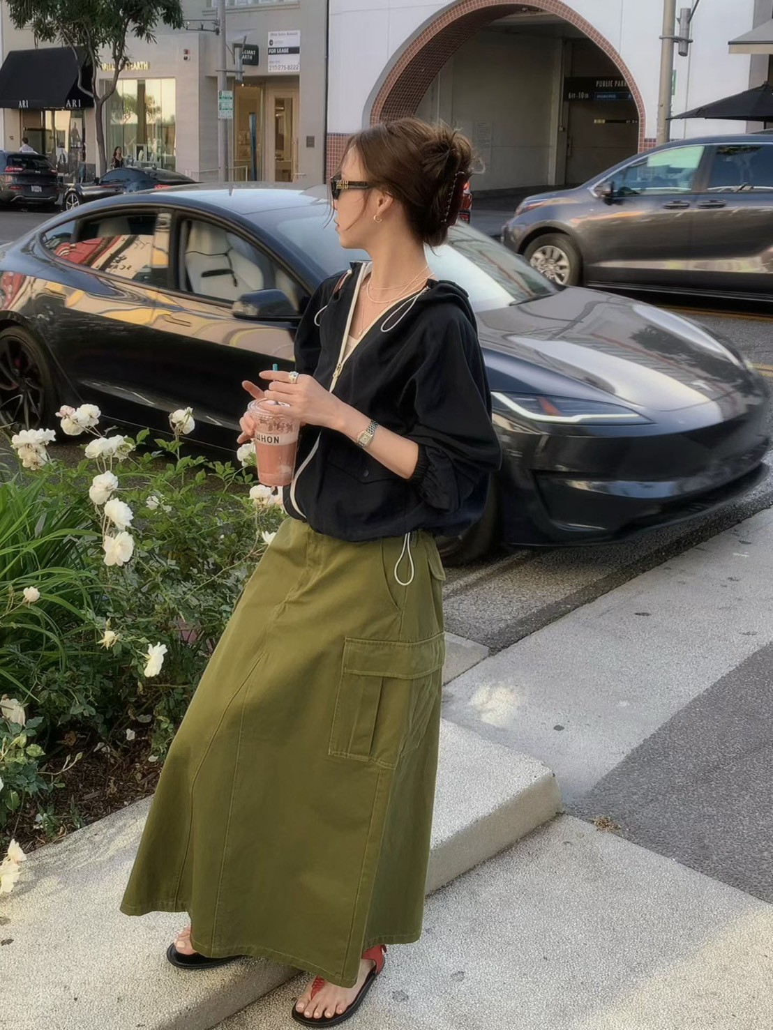 A53.帽可調內網布休閒外套