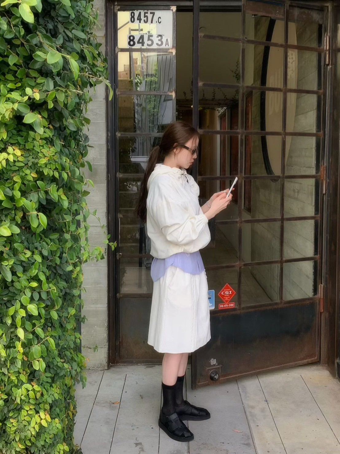 A53.帽可調內網布休閒外套