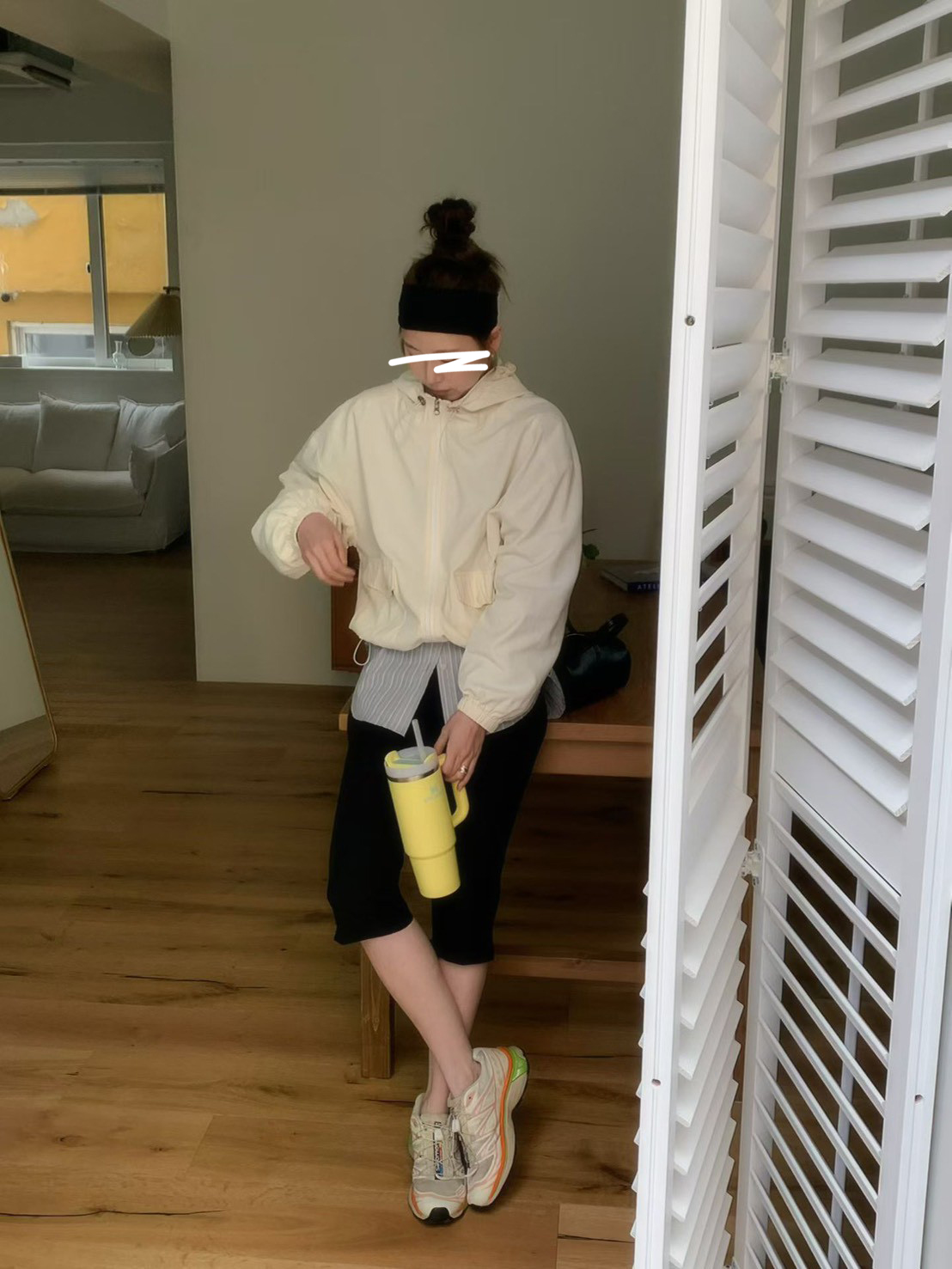 A53.帽可調內網布休閒外套