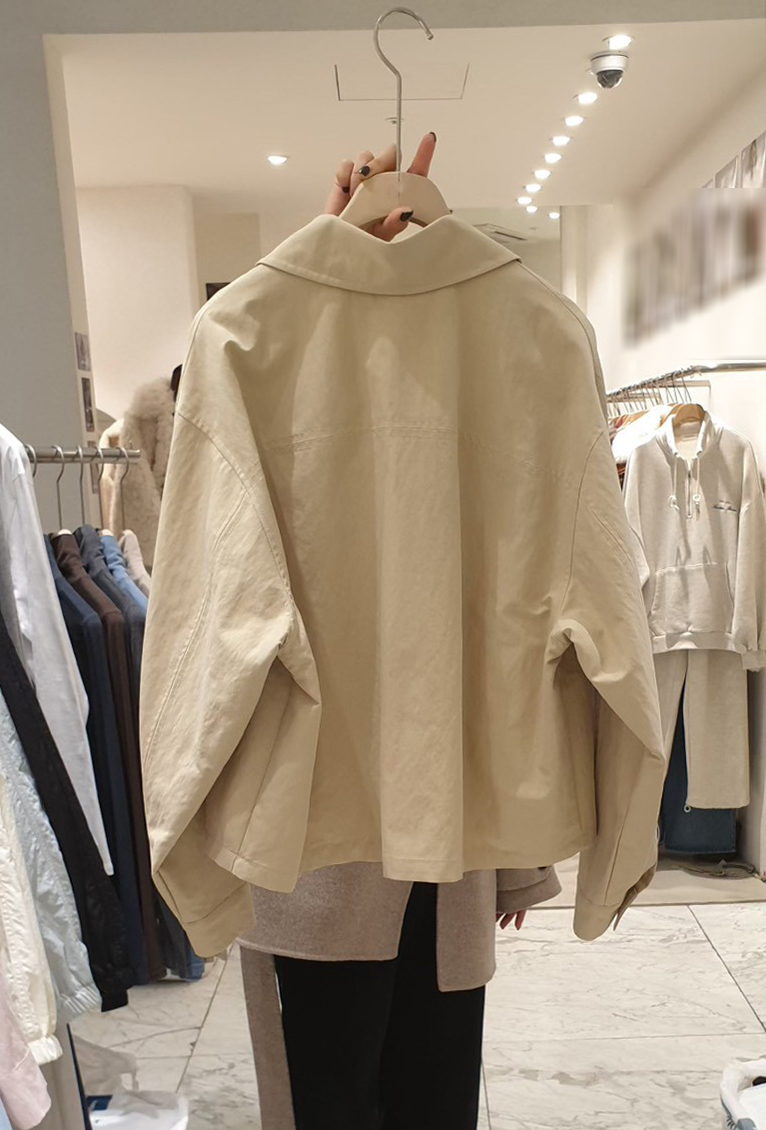 B70.小臉歐膩時尚拉鍊短外套