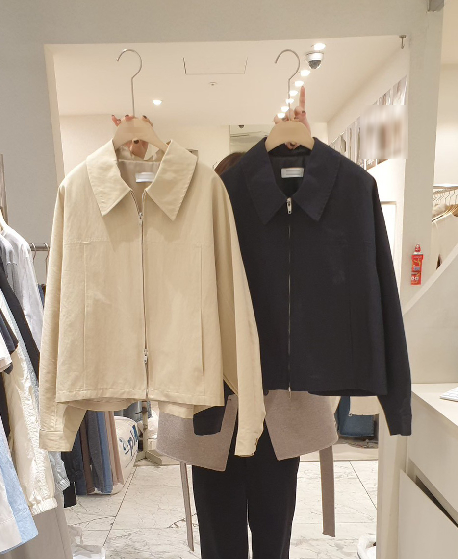 B70.小臉歐膩時尚拉鍊短外套