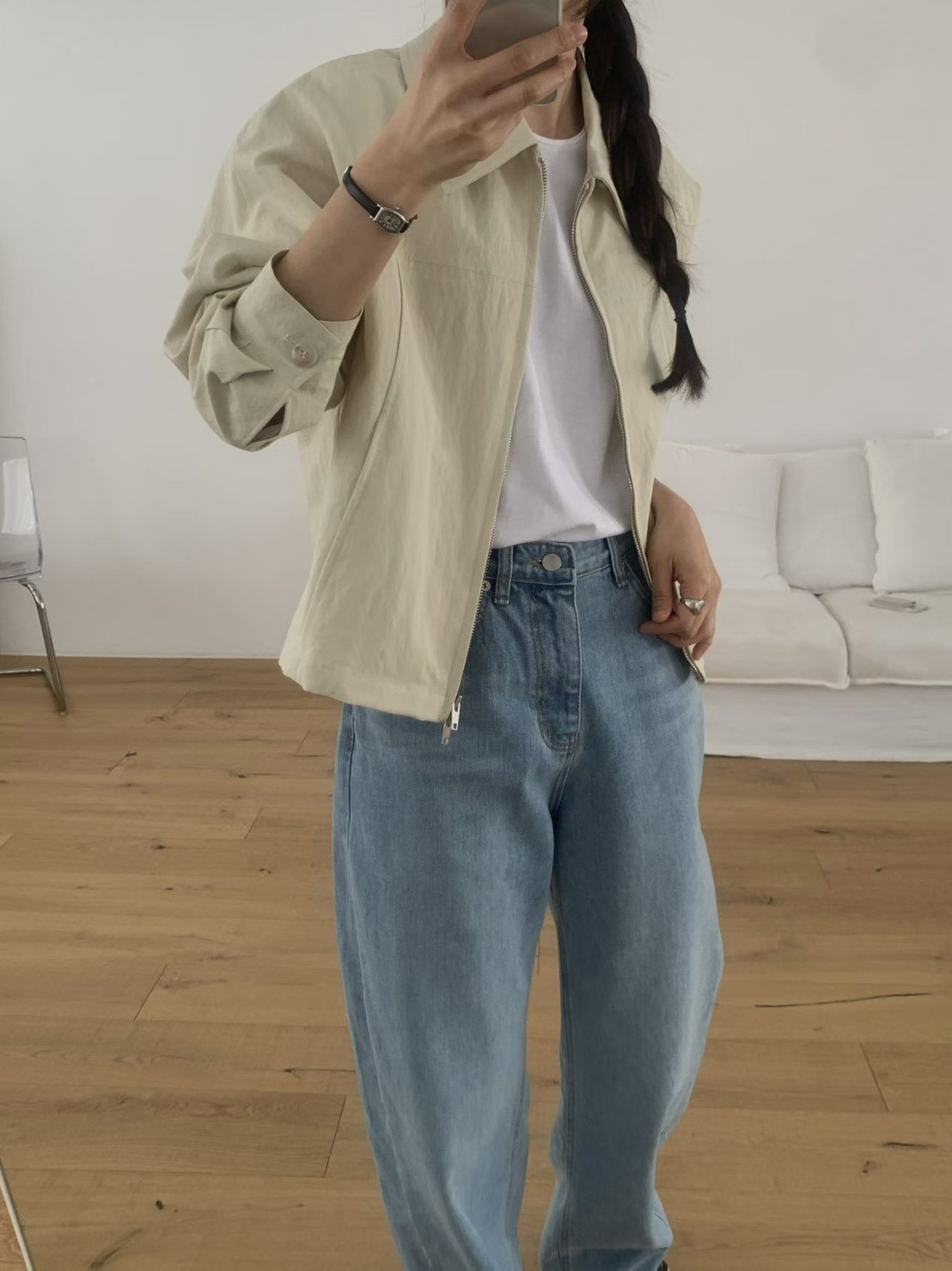 B70.小臉歐膩時尚拉鍊短外套