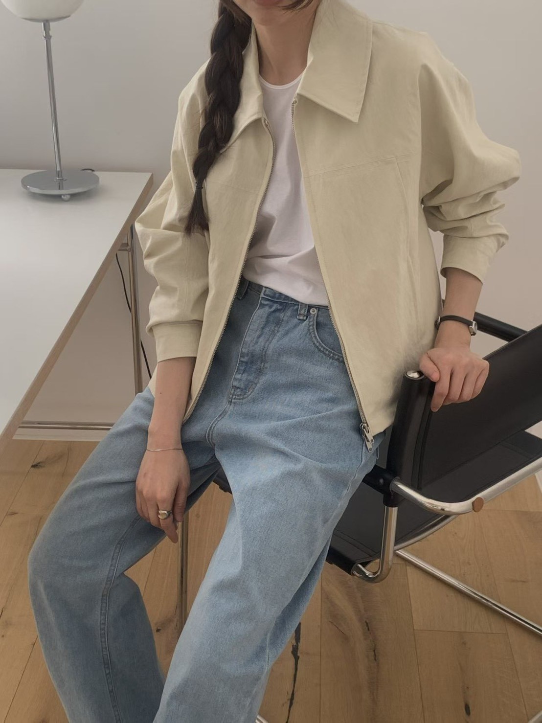 B70.小臉歐膩時尚拉鍊短外套