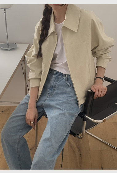 B70.小臉歐膩時尚拉鍊短外套