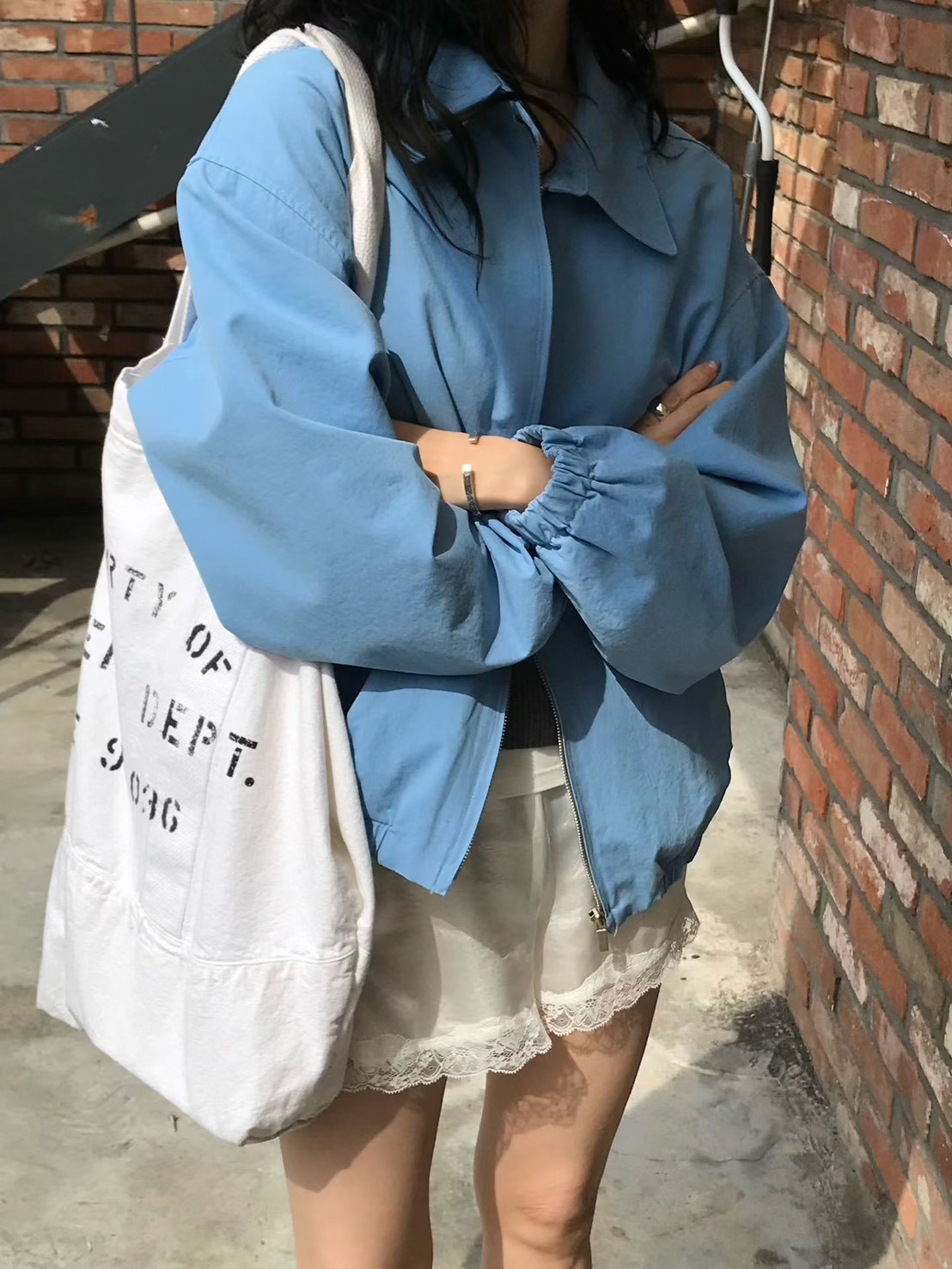 B77.小V家糖果粉彩拉鍊外套