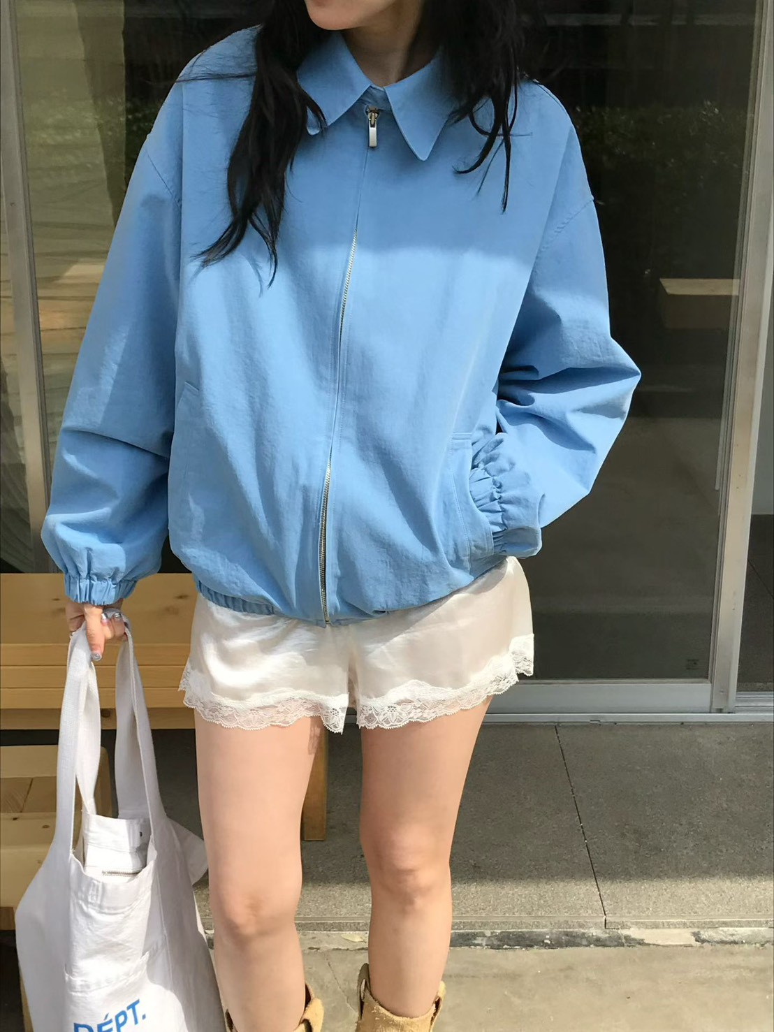 B77.小V家糖果粉彩拉鍊外套