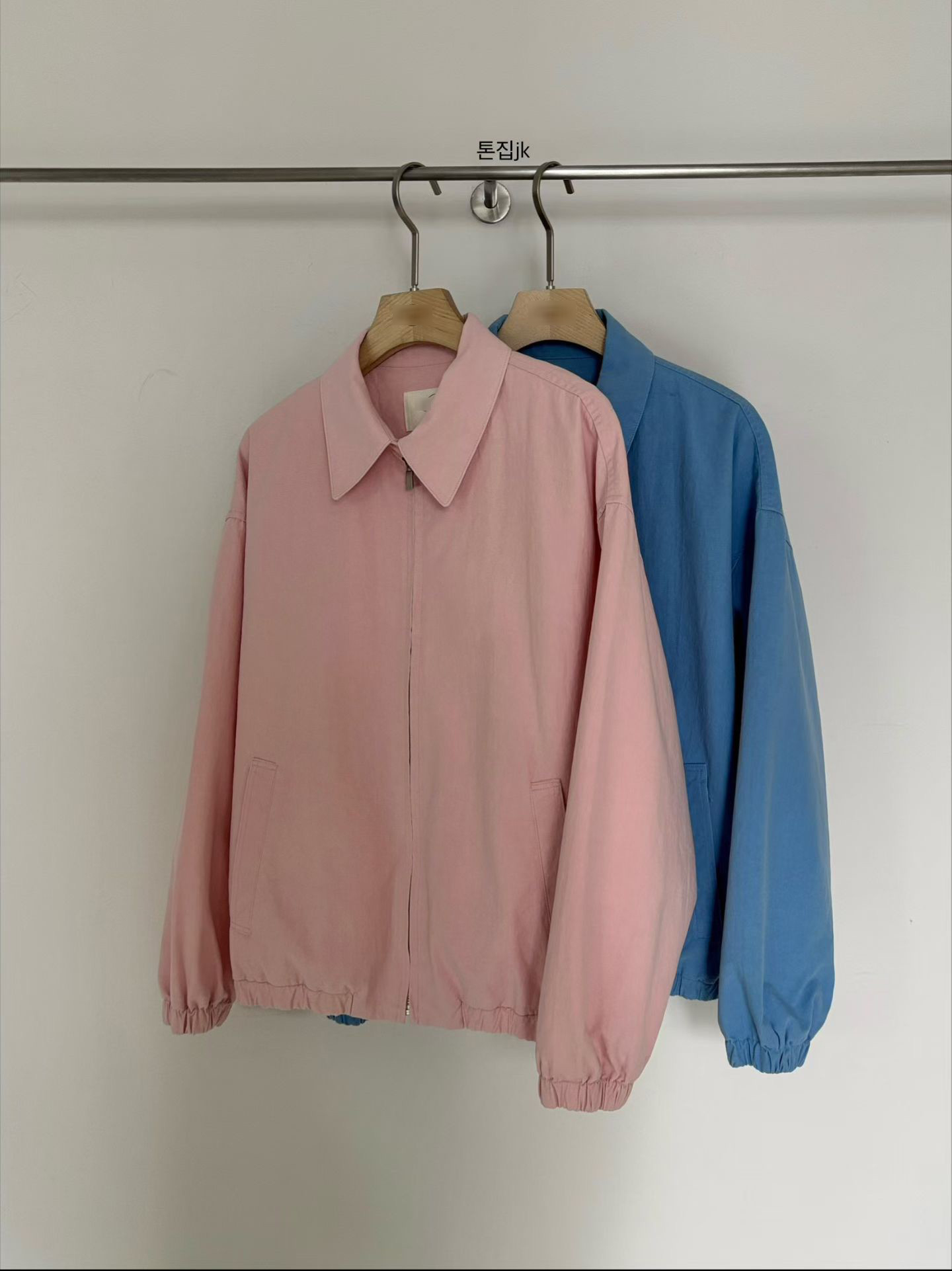 B77.小V家糖果粉彩拉鍊外套