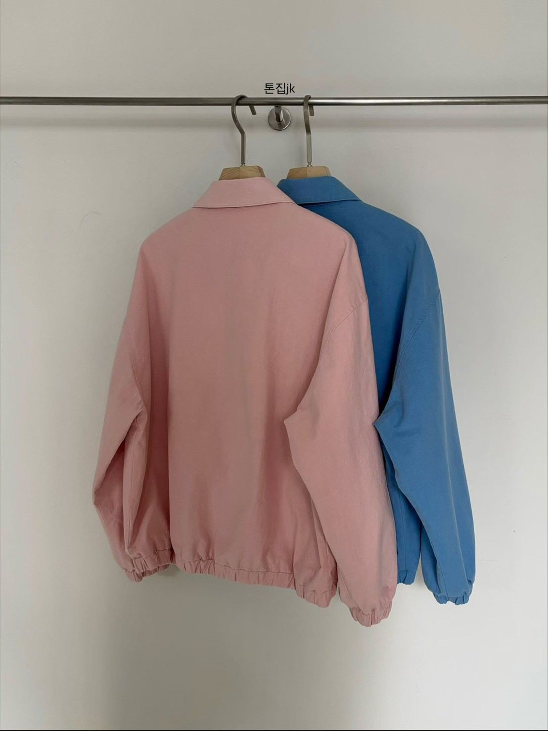 B77.小V家糖果粉彩拉鍊外套