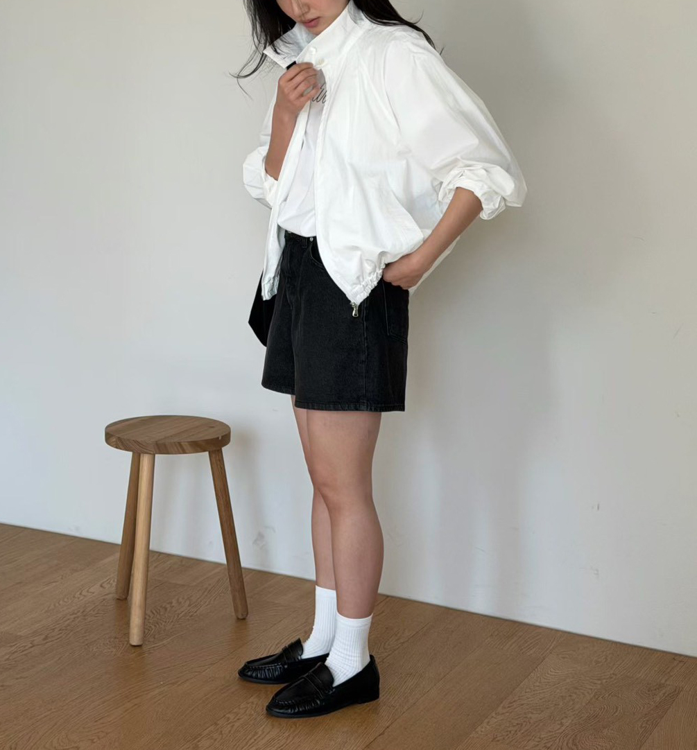 B94.瘦瘦歐膩立領防風外套