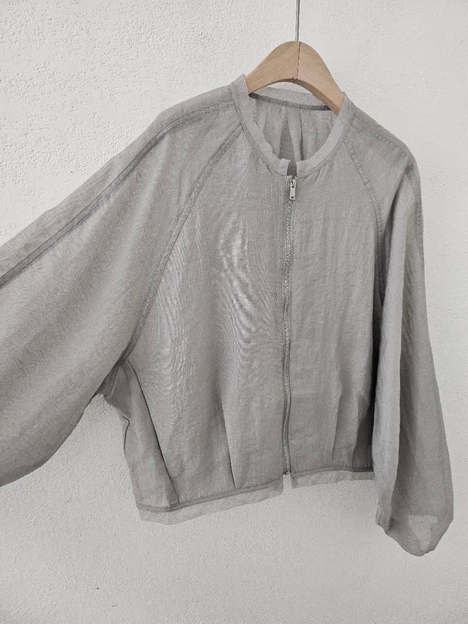 B126.星星家微透休閒拉鍊外套