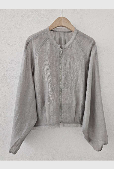 B126.星星家微透休閒拉鍊外套