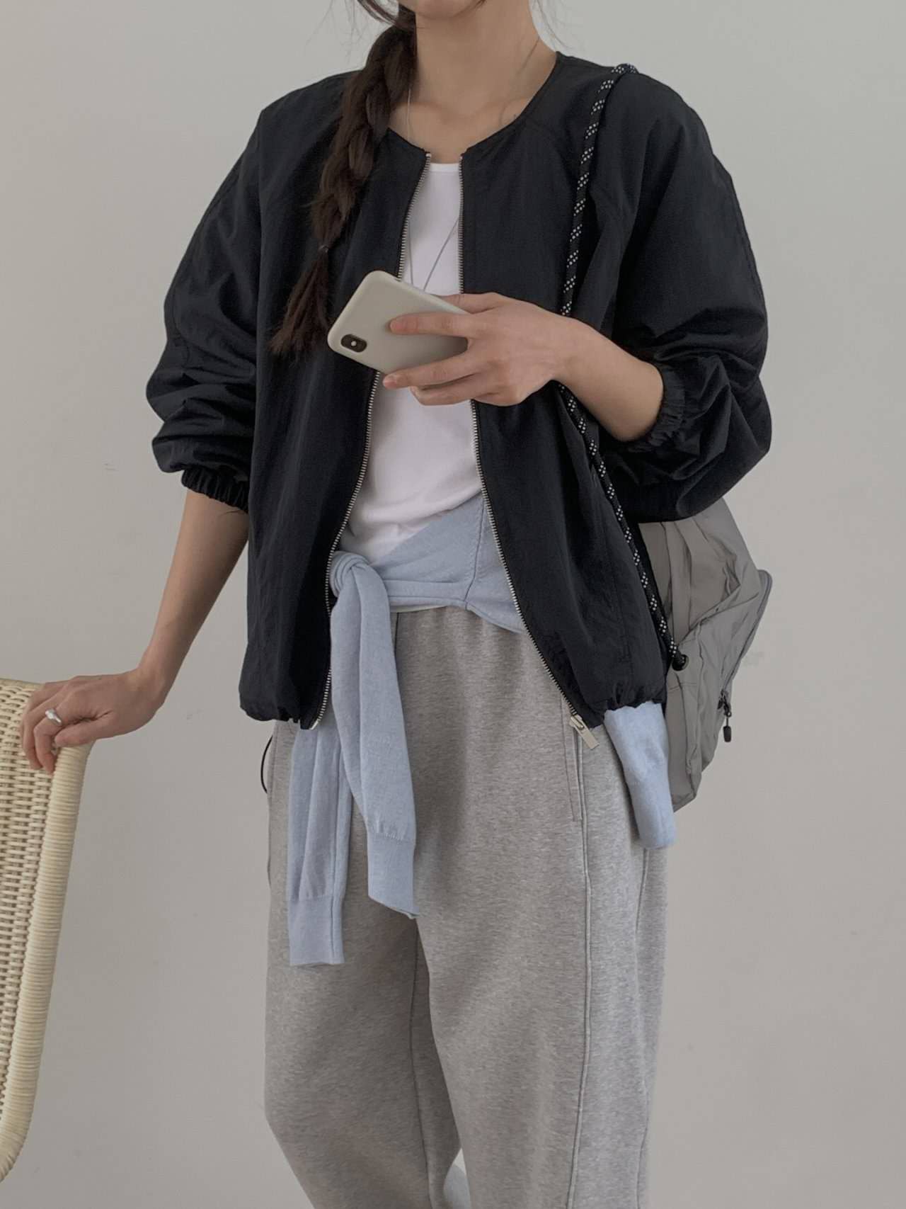 B74.小臉歐膩可愛花苞拉鍊外套