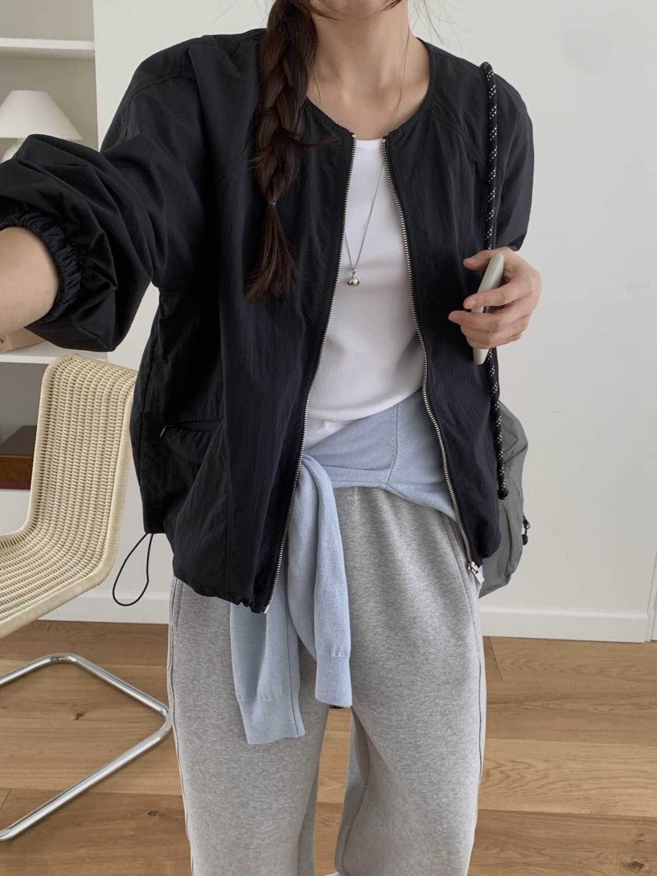 B74.小臉歐膩可愛花苞拉鍊外套