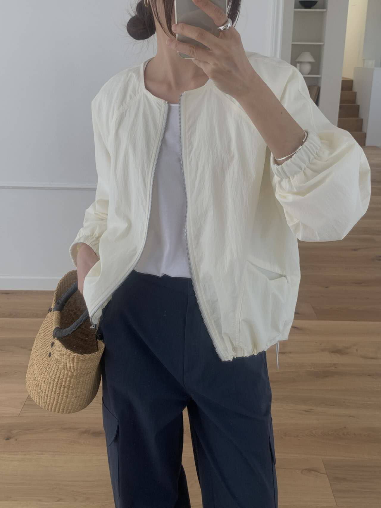 B74.小臉歐膩可愛花苞拉鍊外套